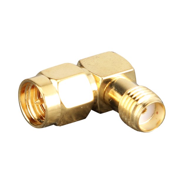SMA Male To SMA Female Connector, 90 Degree Adapter Right Angle For Fatshark FPV Goggles Antenna For Transmitter