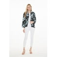 thumbnail image 5 of Women Light Weight Rayon Casual Open Front Jacket Cardigan Midnight Bloom Large, 5 of 5