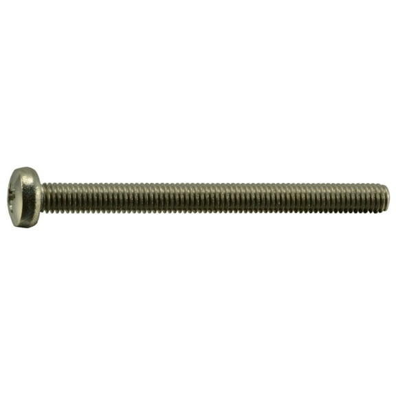 3mm-0.5 x 35mm A2 Stainless Phillips Pan Head Machine Screws (15 pcs.)