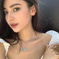 thumbnail image 2 of CILENON Sweet Butterfly Necklace Acrylic Color Clavicle Chain Necklace (C,One Size), 2 of 3