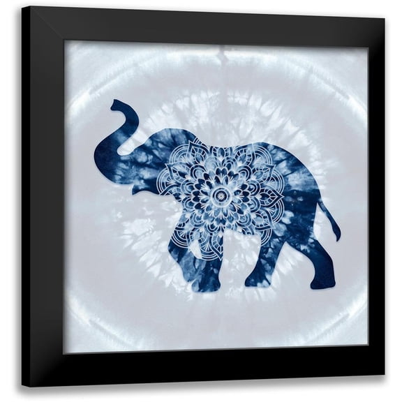 Lavoie, Tina 12x12 Black Modern Framed Museum Art Print Titled - elephant Mandala