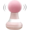 thumbnail image 1 of Mini masajeador portátil, masajeador de mano, soporte para mujeres, carga USB, modo de vibración, 6 velocidades, relajación de los músculos de la cabeza y el cuello y alivio del dolor (rosa), 1 of 5