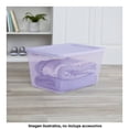thumbnail image 4 of Caja Almacenamiento Sterilite de Plástico Transparente con Tapa Color Morada 55LT, 4 of 4