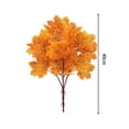thumbnail image 5 of Mdesiwst Artificial Maple Leaf with Stem,UV Resistant Indoor Outdoor Faux Leaves Branch Fall Fake Floral Arrangement Decoration, 5 of 8