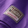 thumbnail image 6 of Men's Mitchell & Ness Vince Carter Purple Toronto Raptors Hardwood Classics Stitch Name & Number T-Shirt, 6 of 6