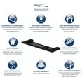 thumbnail image 3 of Transolid SS17-MB 17-in Shower Shelf, Matte Black, 3 of 4