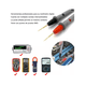 thumbnail image 3 of Kit Punta Multimetro Digital Prueba Cable Universal 20amp Lab.G Gris, Rojo, 3 of 5