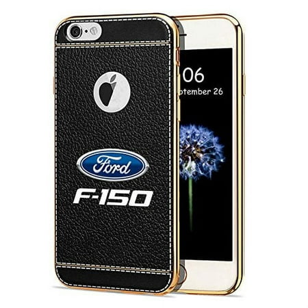 iPhone 7 Case, Ford F-150 TPU Black Soft Leather Pattern TPU Cell Phone Case