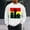 White, variant on QUNYINEY Crew Neck Sweatshirt Men Black Long Sleeve Black History Month Casual Tops Drop Shoulder Pullover Loose Sweatshirts