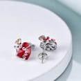 thumbnail image 3 of Christmas Earrings Gifts Rose Crystal Stud Earring Love Jewelry for Mom Daughter, 3 of 6