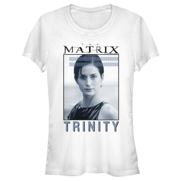 Junior's The Matrix Trinity  Graphic Tee White X Large