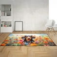 thumbnail image 2 of Welcome Spring Summer Dachshund Portrait Flower Blue Sky Indoor Rug Wiener Dog Lover Gifts Idea Carpet Living Bed Room Sofa Home Decor - 12001, 2 of 5