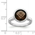 thumbnail image 2 of Sterling Silver Rhodium Smoky Quartz Ring QR4466SQ, 2 of 2