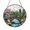 Acrylic 3.5 Inch, variant on Decorative Japanese Garden Stained Glass Window Hanging with Serene Landscape and Natural Flow