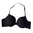 thumbnail image 4 of Hemlock Solid Color French Triangle Bras, Solid Color French Triangular Cup Bra, Backless, Hanging Neck, Thin, Black Backless Hanging Neck Bras, Black 38, Size 32-38, 4 of 9