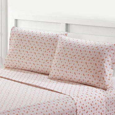 Silky Soft Microfiber and Wrinkle Free Sheets - Luxurious Microfiber Bed Sheets Includes Flat Sheet, Fitted Sheet with Deep Pockets, & Pillowcases Blush, Queen