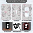 thumbnail image 3 of Yayeee Toggle Light Switch Wall Plate 1-Gang 4.5"x2.7" Home Decorative Outlet Cover, Cartoon Elephant, 3 of 7