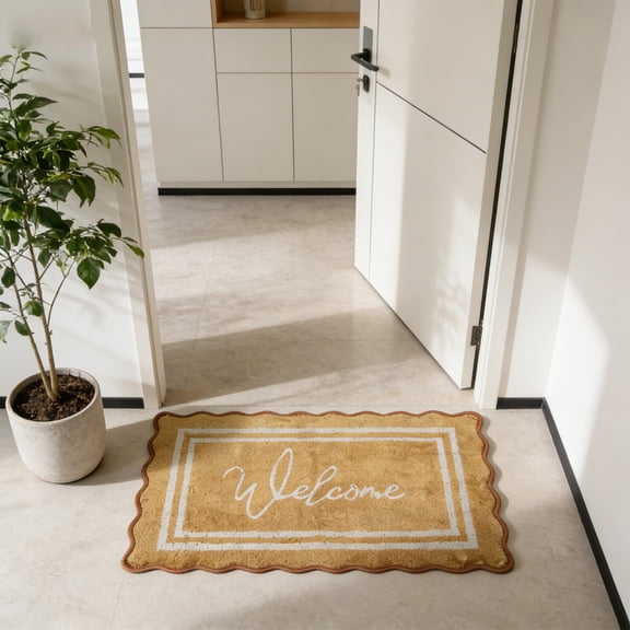 Welcome Doormat - 15.7x23.6in Thick Non-Slip Front Door Welcome Mat for Front Door Outside Entrance or Porch Entry
