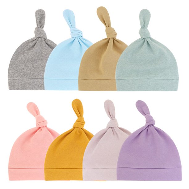 4pcs/Lot Baby Hats 100% Cotton Printed Baby Hats & Caps For 0-6 Months Newborn Baby Accessories Dropshipping4pcs white0-12 months He Qiyong unisex