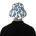 thumbnail image 5 of Fuzoiu Beautiful Butterflies Print Reflective Bucket Hat,Outdoor Hat for Men and Women,Bucket Hat for Travel Fishing Hunting Summer Camp, 5 of 6