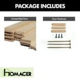 thumbnail image 3 of Homacer 5-in-1 36in x 96in Pine Wood Frame Barn Door without Installation Hardware Kit, 3 of 5
