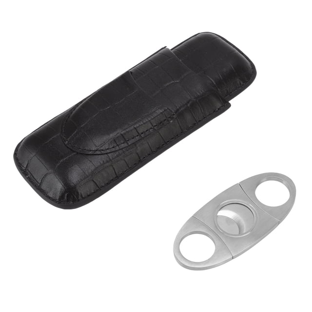 Soporte Para Puros, Estuche Para Puros Brillante Con 2 Dedos, Suave Al Tacto, Inodoro Para Viajes