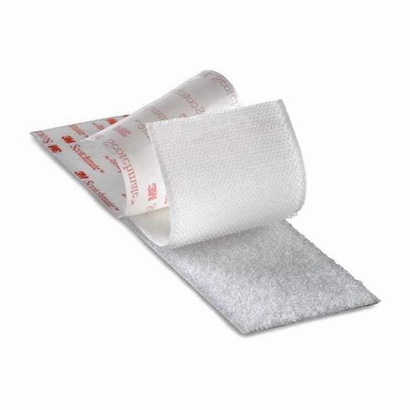 3m Reclosable Fastener, Acrylic Adhesive, 150 ft, 1 in W, White SJ3526N