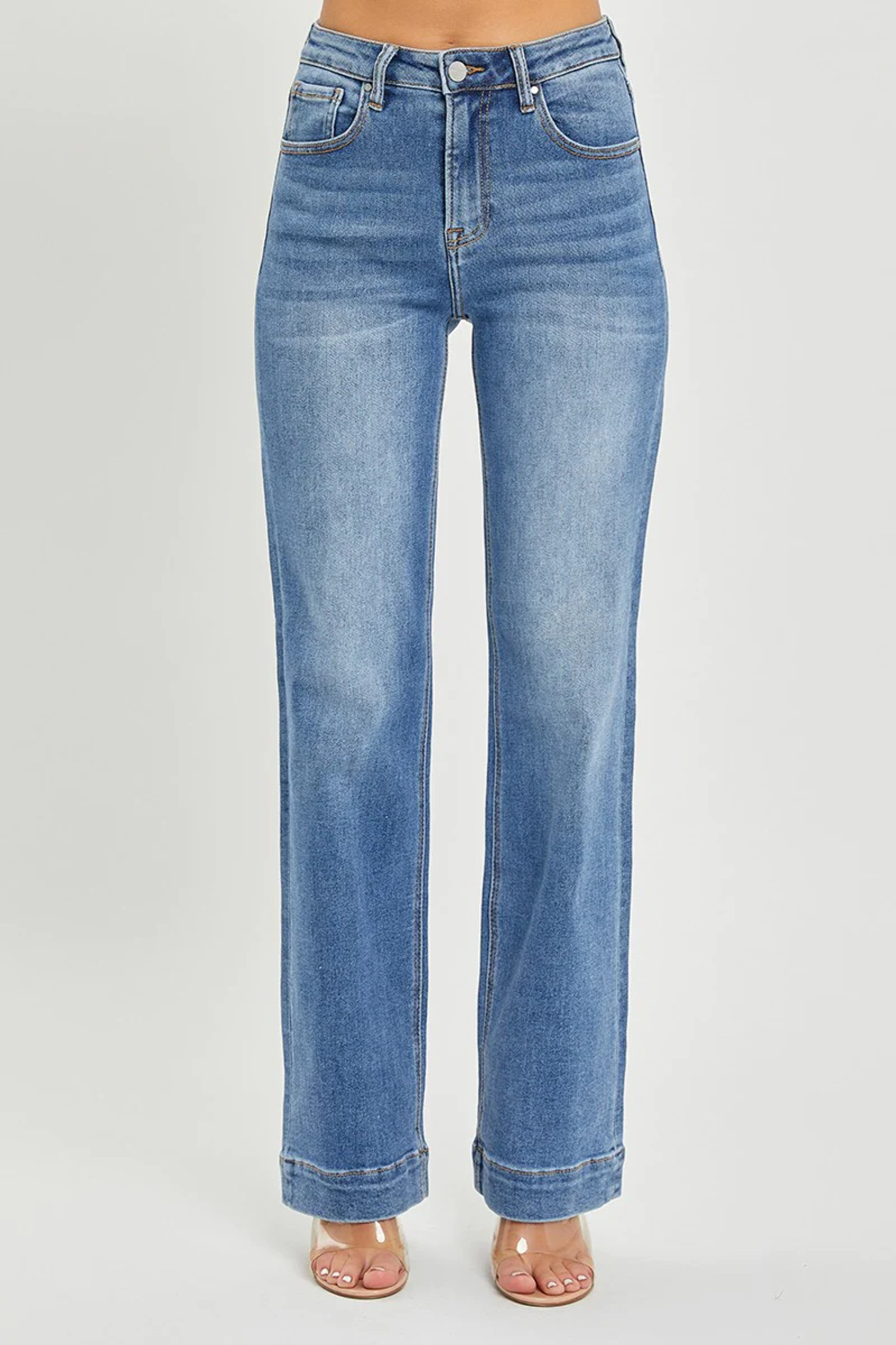 Risen Jeans - High Rise Straight Jeans - RDP5116