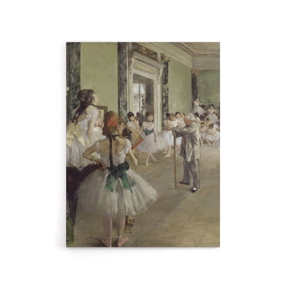 Edgar Degas The Ballet Class Canvas Wall Art Print 12X16"