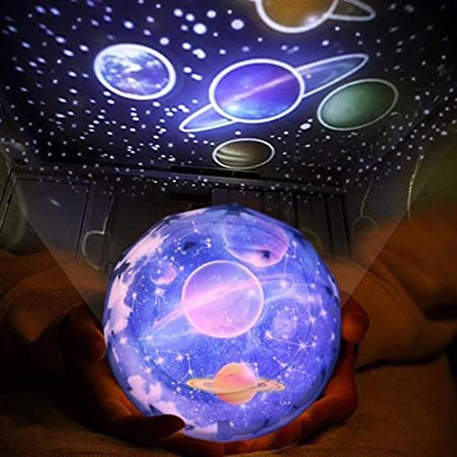 Luz De Noche Estrellada, Proyector Planetario Universo Tierra Luz Led Cielo Estrellado Colorido Niños Bebé Regalos De Navidad