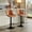 Camel, variant on Roundhill Furniture Kovyn Contemporary Adjustable Barstool with Faux Leather Swivel Seats, Set of 2, Blue