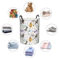 thumbnail image 6 of Balery Colorful Poodle Dog Round Laundry Basket with Handles Waterproof Freestanding Laundry Hamper for Clothes Toys in the Dorm and Family-Small, 6 of 8