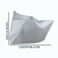 thumbnail image 3 of All Season Waterproof Vehicle Cover for Motorcycle Bicycle Two Wheel Ride | Protects Against Rain Sun Snow Wind Debris | Outdoor Storage Use for Scooter Moped Bike, 3 of 6