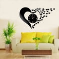 thumbnail image 2 of DIY 3D Reloj de Pared Etiqueta Engomada Acrílico para Negro Gloria Etiqueta engomada del reloj de pared de DIY, 2 of 9