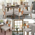 thumbnail image 3 of Burnt Orange Grey Dining Chair Cover Set of 6,Stretch Protectors Slipcover,Oil Painting Modern Abstract Art Spandex Kitchen Chair Seat Back Cushion Slip Cover for Dining Room,Party,Hotel,Ceremony, 3 of 6