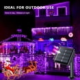 thumbnail image 3 of LINLIN 2Pack Solar Copper Wire String Lights, 8 Modes Copper Wire Lights, Waterproof Wire String Lights, Outdoor Wire Fairy Lights for Christmas Garden Yard Path Fence Tree Backyard, 3 of 8