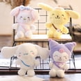 thumbnail image 2 of Sanriod My melody Kuromi Cinnamoroll serie Anime Kawaii japonés colgante muñeca de juguete de peluche bolsa adornos regalo para novia, 2 of 4