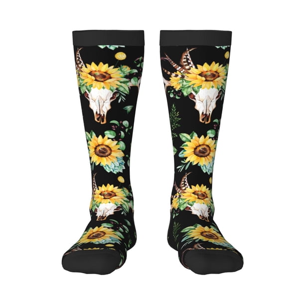 Fotbe Calcetas Divertidas Estampadas para Hombre y Mujer, Calcetas de Algodón hasta la Rodilla para Caminar, Correr, Enfermería y Embarazo