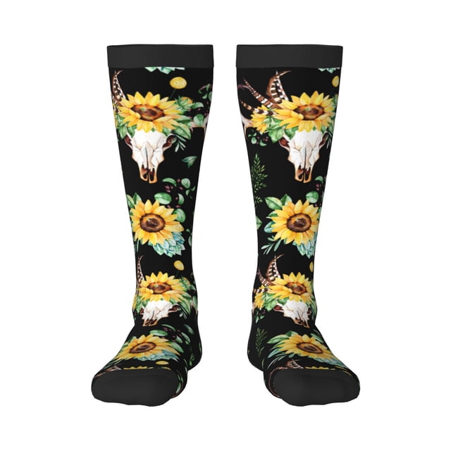 Fotbe Calcetas Divertidas Estampadas para Hombre y Mujer, Calcetas de Algodón hasta la Rodilla para Caminar, Correr, Enfermería y Embarazo
