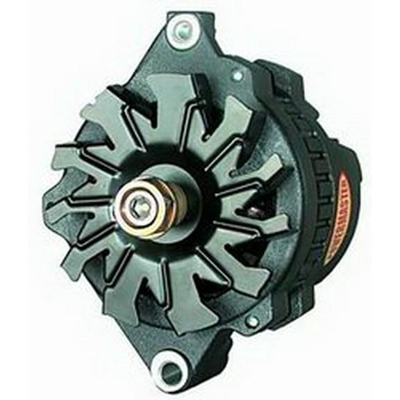 Powermaster 8062 Racing Alternator; CS121; 100 Amp; 12V; 2 Bolt; Mini; Black;