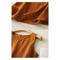 thumbnail image 6 of MESSUEN Women's Sleeveless Tops Loose Fitting Tops for Women Crew Neck Raglan Retro Literary Inner Pullover Temperament Strap Women's Fashion Dressy Summer Tops for Women Brown M, 6 of 6