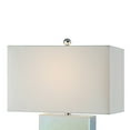 thumbnail image 3 of 26 Inch Table Lamp - Rectangular Stand - Set of 2 - Glass - Multitone White, 3 of 5