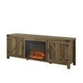 Manor Park Farmhouse Fireplace TV Stand for TVs up to 80”, Reclaimed