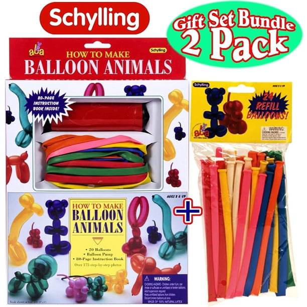 Kit de figuras con globos Schylling, paquete de 2, set de regalo