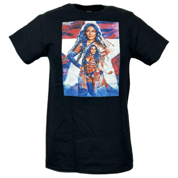 Zelina Vega Backlash USA-Puerto Rico Poster Print Black T-shirt