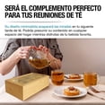 thumbnail image 3 of Caja Organizadora de Madera de Bambú Casa Litus para té con 8 compartimentos, 3 of 8