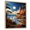 thumbnail image 2 of Designart "Adventure Papercut Coastal Seaside painting I" Nautical & Beach Floater Framed Canvas Wall Art, 2 of 7
