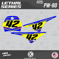 thumbnail image 2 of Kalair GFX Graphics Kit for Yamaha PW80 (1990-2008) Lethal Series, 2 of 5