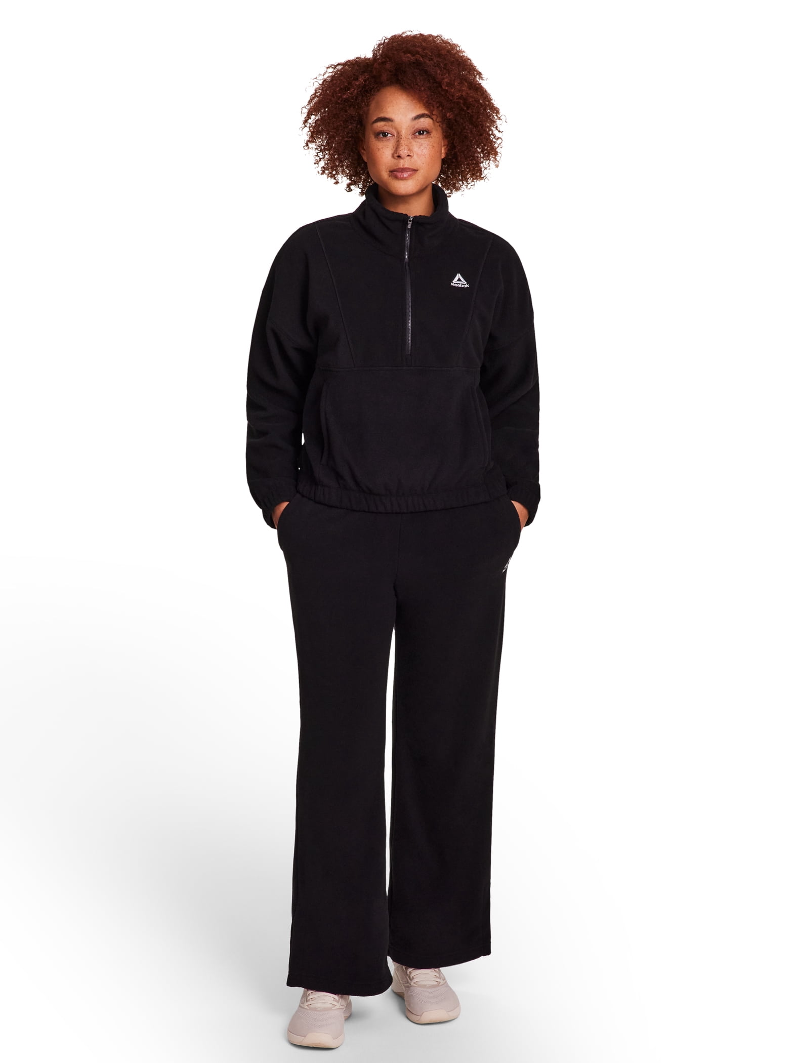 Reebok Women's and Women's Plus Reflection Cozy Wide Leg Pant, Sizes XS-4X