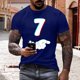 thumbnail image 1 of Tops para hombre, blusas y camisas de manga corta con cuello redondo para hombre, jersey informal con cuello redondo estampado para hombre, pantalones cortos deportivos para fitness, blusa de poliéste, 1 of 5